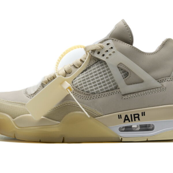 OFF White x Air Jordan 4 Retro Sail  CV9388-100  (Best Quality)