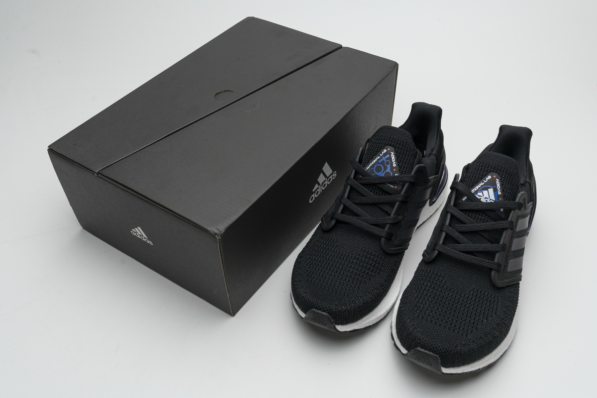 Adidas Ultra Boost 2020 ISS US National Lab Core Black Blue Violet EG0692 - Image 2