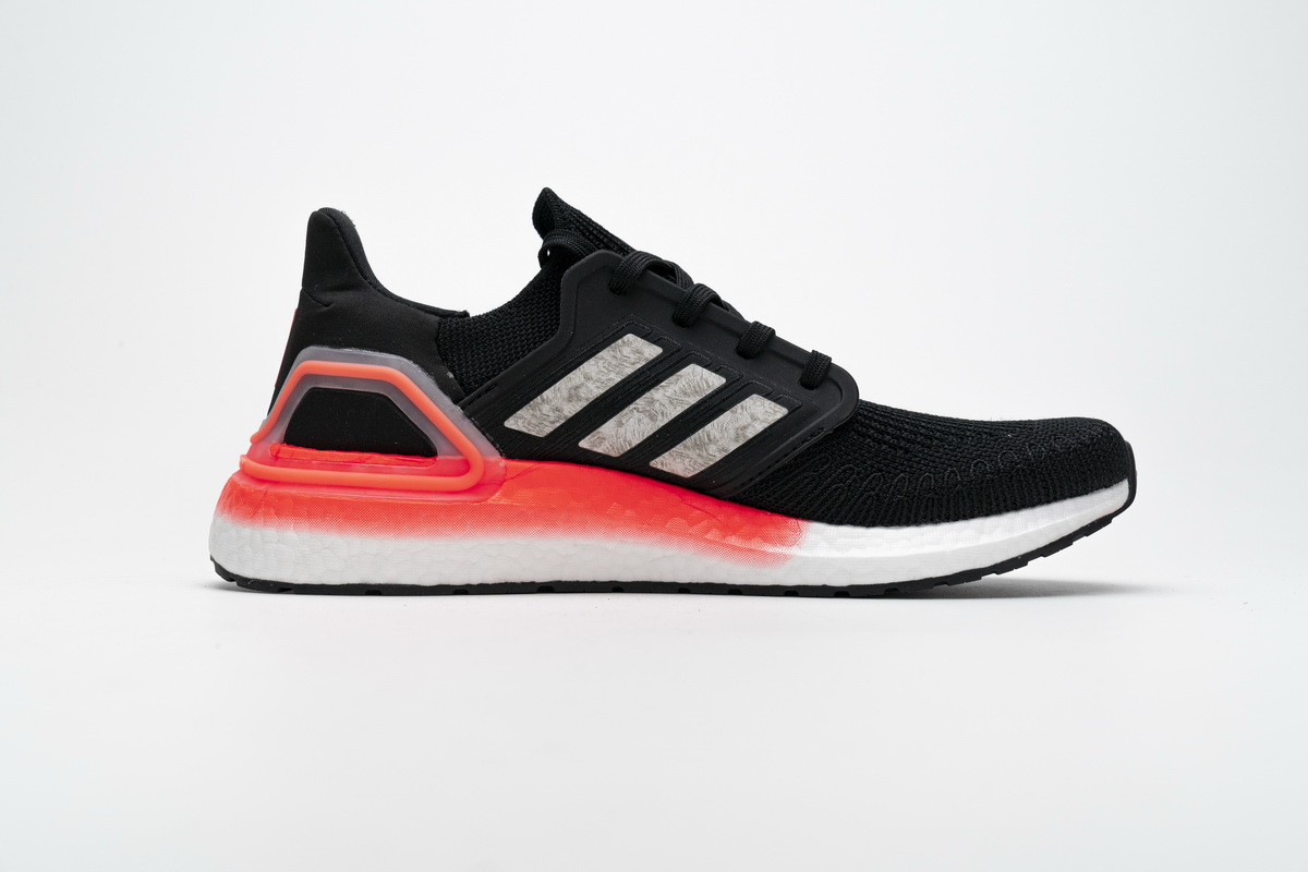 Adidas Ultra Boost 20 Core Black Signal Coral EG0756 - Image 3