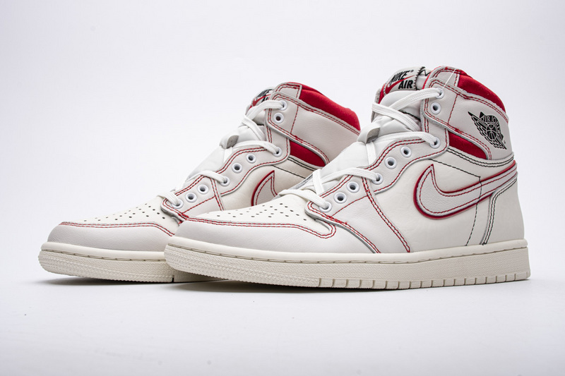 Air Jordan 1 Retro High Phantom Gym Red 555088-160 - Image 2
