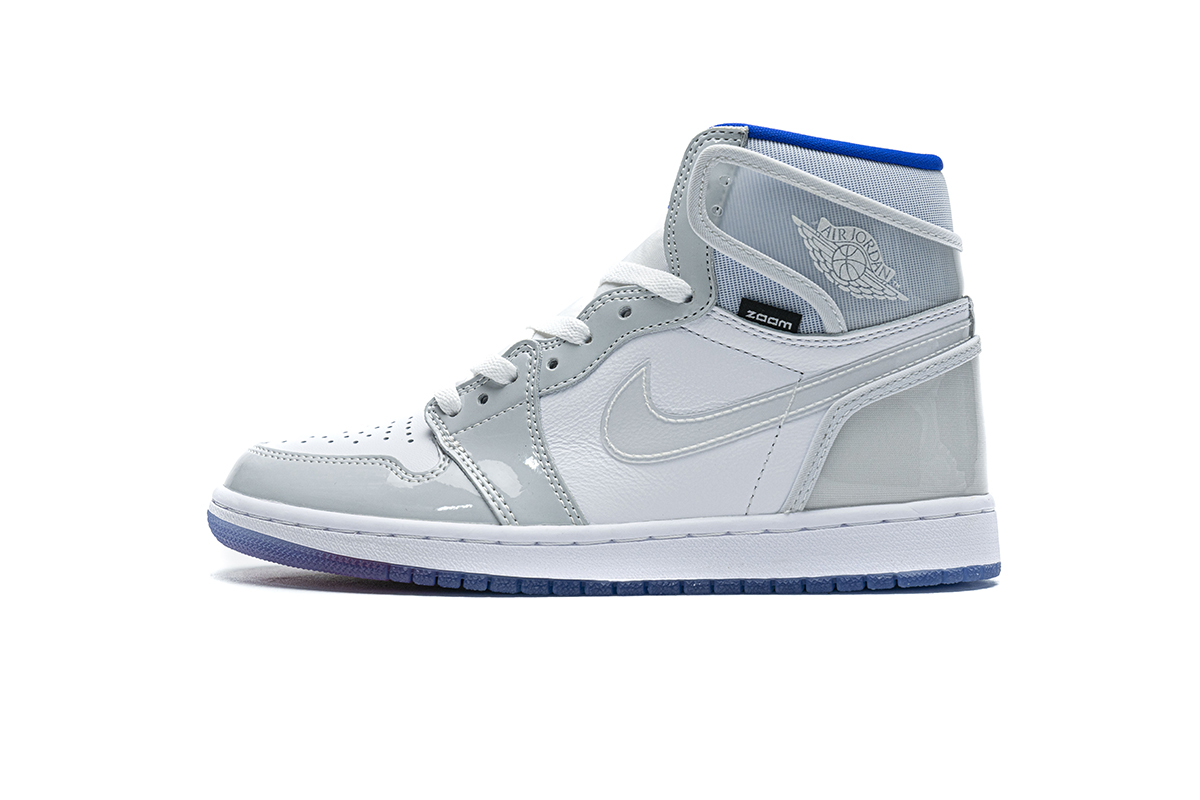 Air Jordan 1 Retro High Zoom White Racer Blue CK6637-104 - Image 1