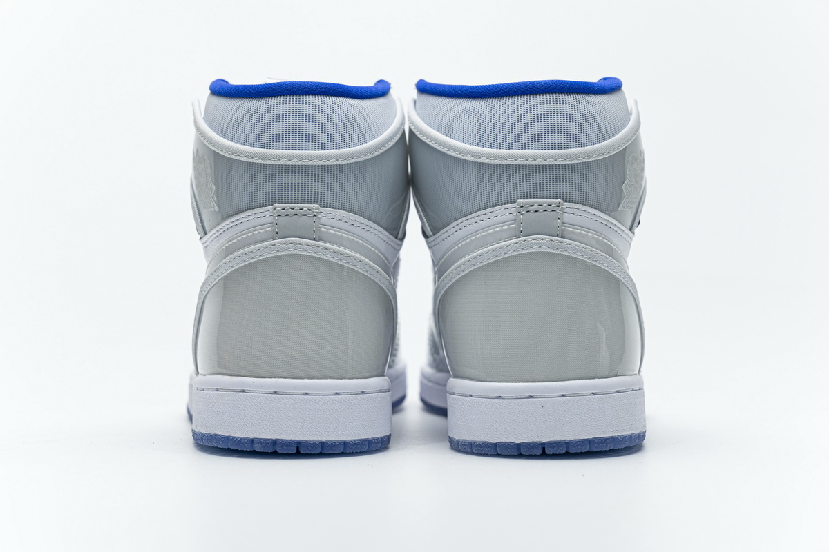 Air Jordan 1 Retro High Zoom White Racer Blue CK6637-104 - Image 5