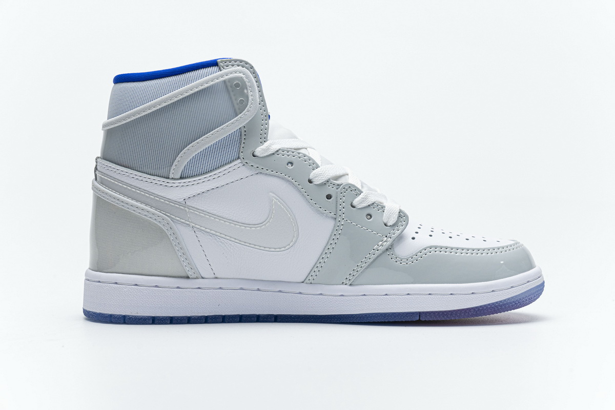 Air Jordan 1 Retro High Zoom White Racer Blue CK6637-104 - Image 3