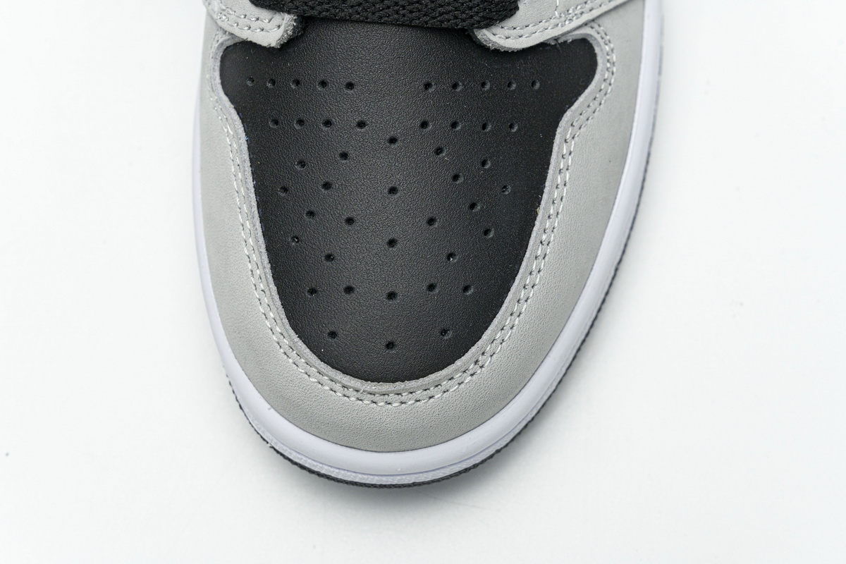 Air Jordan 1 Shadow 2.0 Black Light Smoke Grey 555088-035 - Image 8