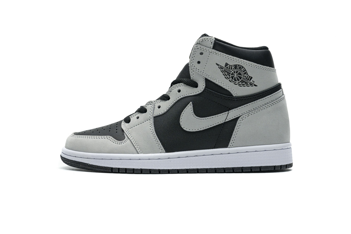 Air Jordan 1 Shadow 2.0 Black Light Smoke Grey 555088-035 - Image 1