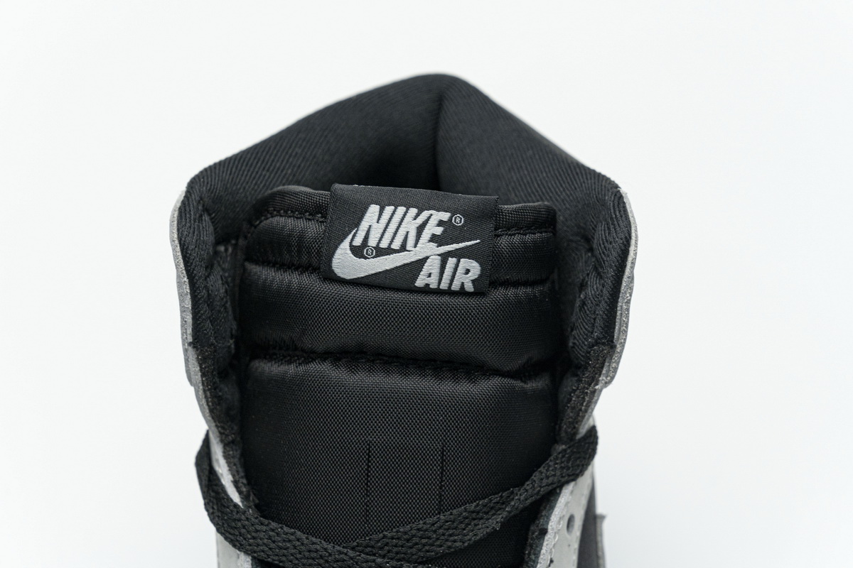 Air Jordan 1 Shadow 2.0 Black Light Smoke Grey 555088-035 - Image 6