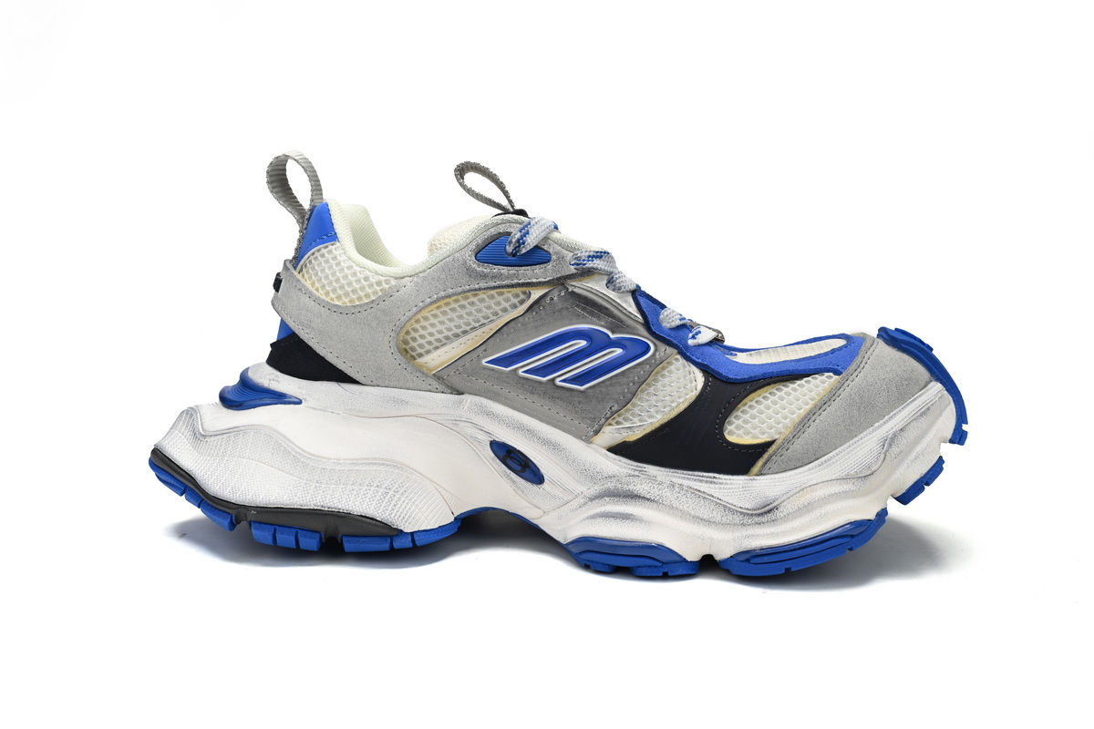 Balenciaga CARGO Sneaker Black White And Blue 784339-W2MV6-0328 - Image 6