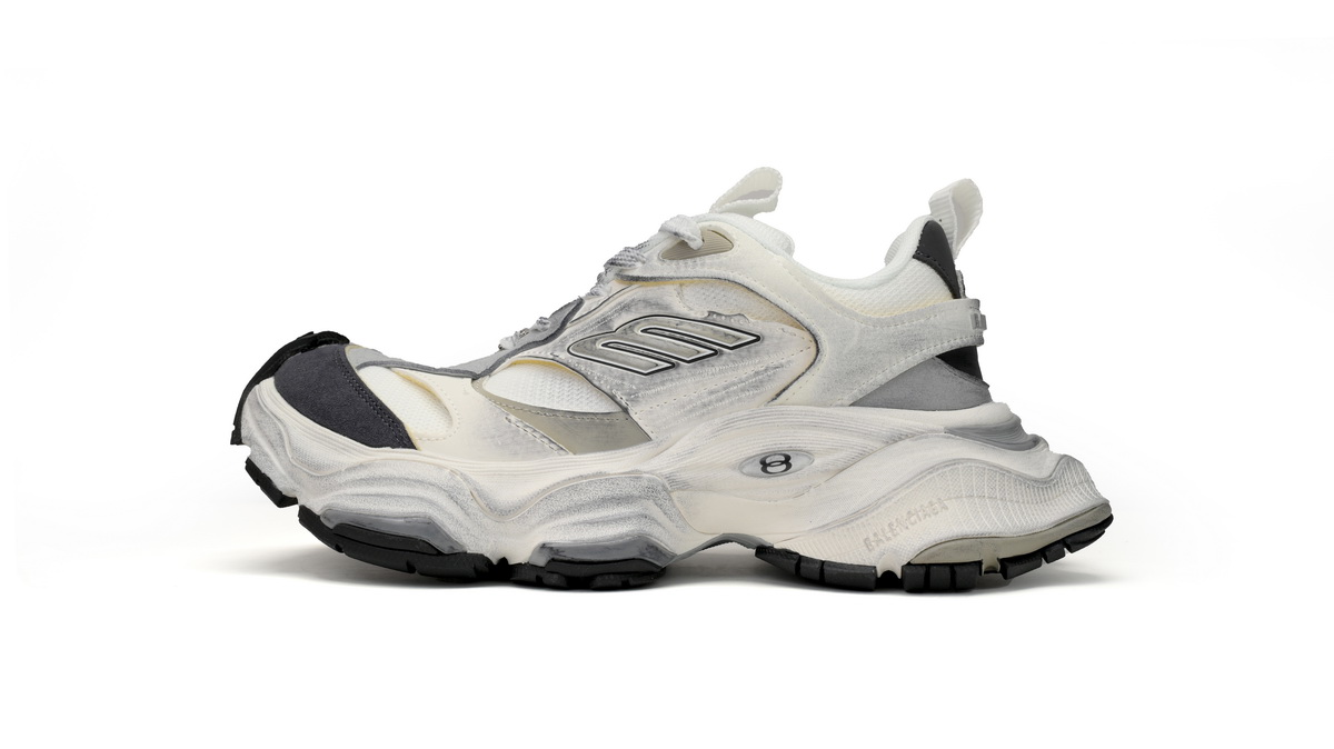 Balenciaga CARGO Sneaker White Rice White Gray 785756-W2MV1-9012 - Image 1