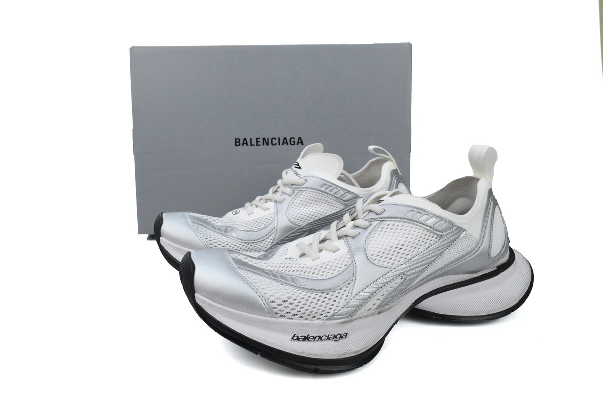 Balenciaga Circuit Sneaker 'Worn-Out -White Silver''  793945 WFLGY 9100 - Image 2
