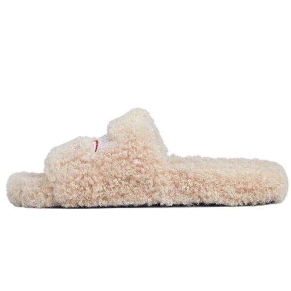 Balenciaga Furry Slide Beige 654261W2DO19796
