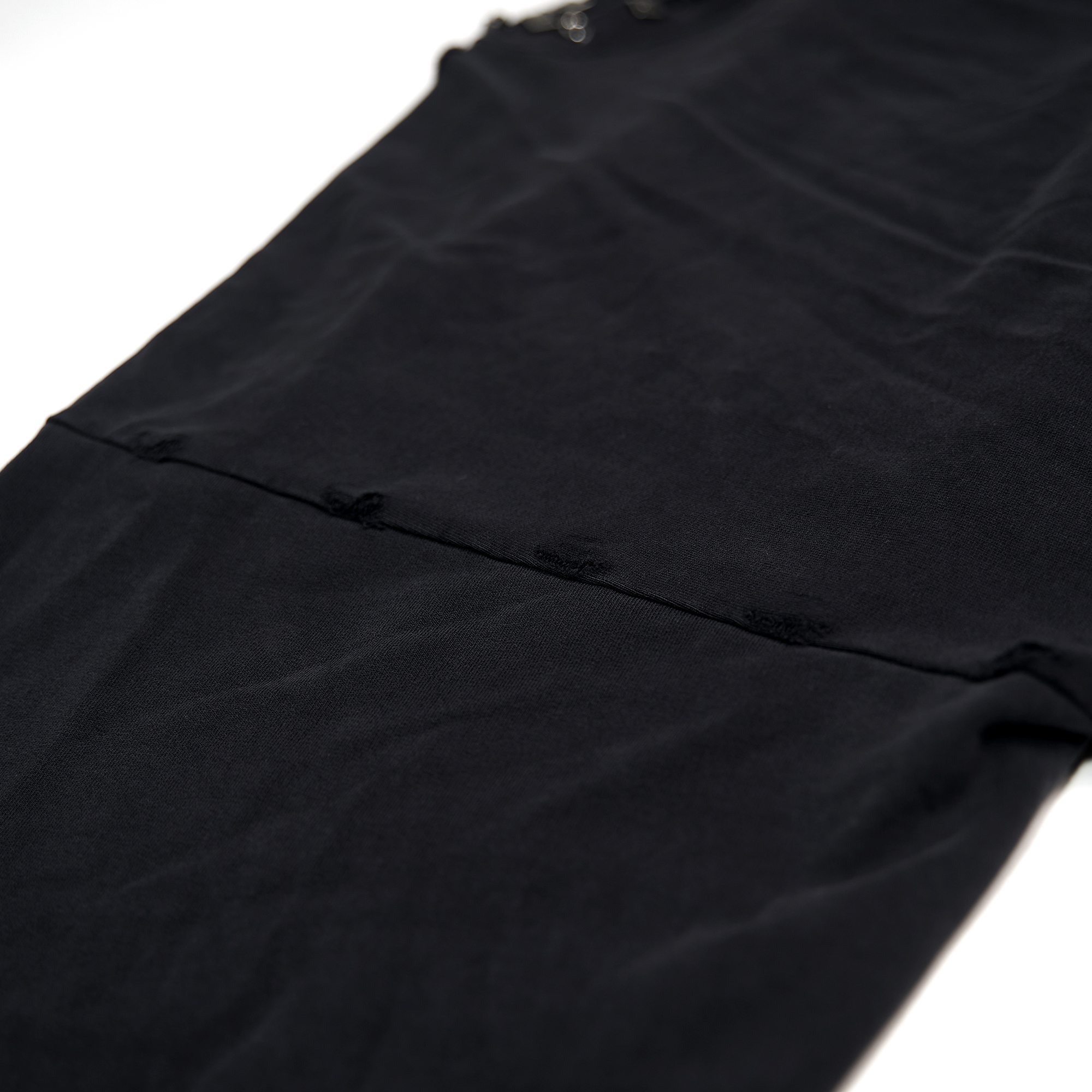 Balenciaga Pierced Round Sweatshirt Oversized in Black Faded  762718TPVD91055 - Image 4