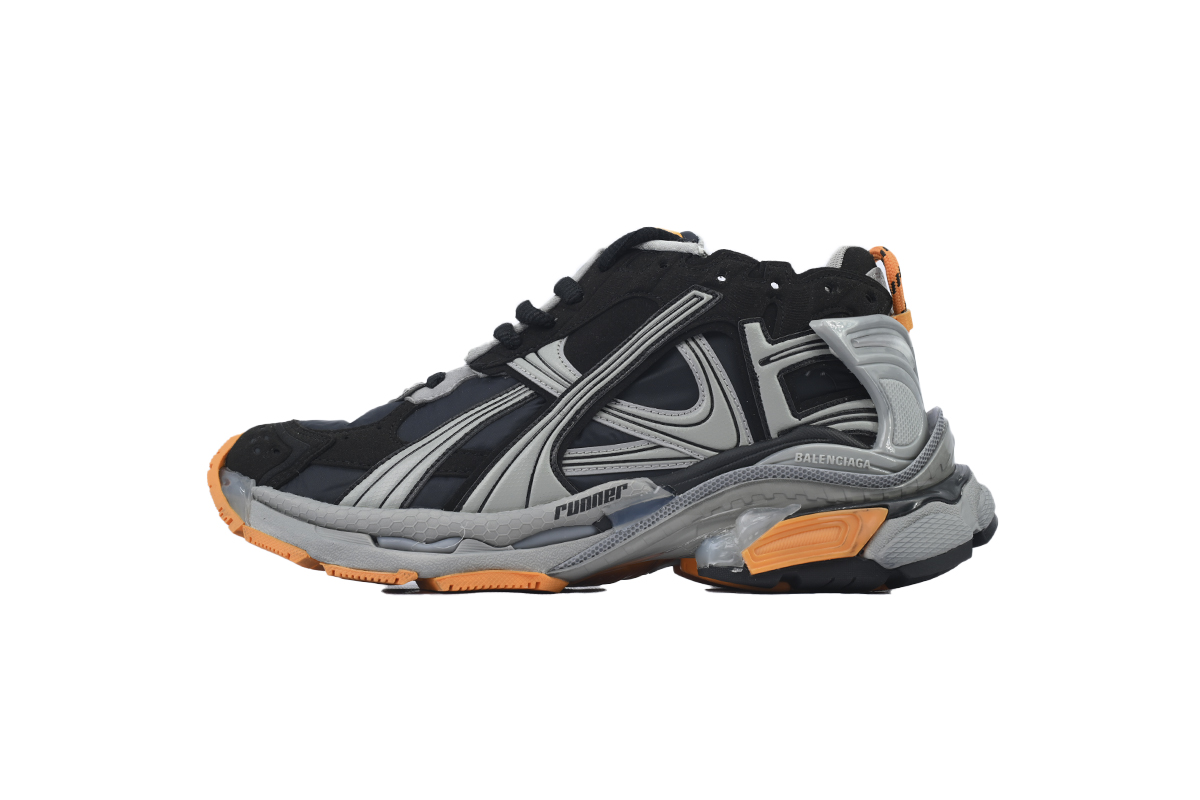 balenciaga_runner_7sneaker__black_fluo_orange_72774_w3rny_1878_1C6D326DF941C Balenciaga Runner 7Sneaker 'Black Fluo Orange'72774 W3RNY 1878 - Image 1