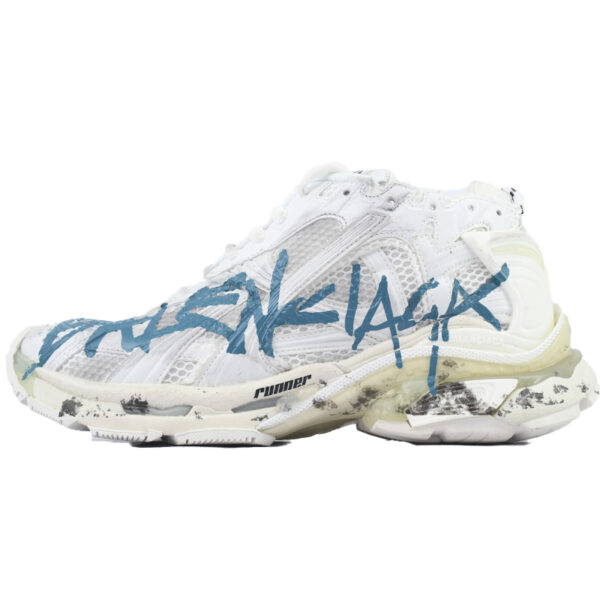 Balenciaga Runner Sneaker 'Graffiti - White Blue'772774 W3RBQ 9040