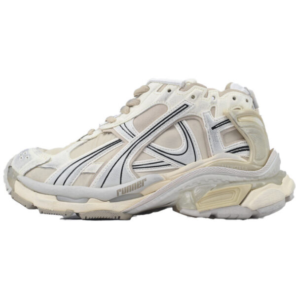 Balenciaga Runner Sneaker White Brown 772767 W3RNY 1205