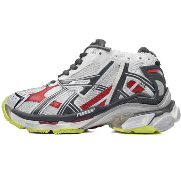 Balenciaga Runner White Black and Red 677402 W3RB2 9167
