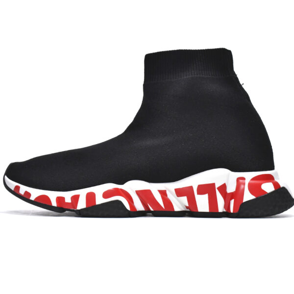 Balenciaga Speed Black(red word)
