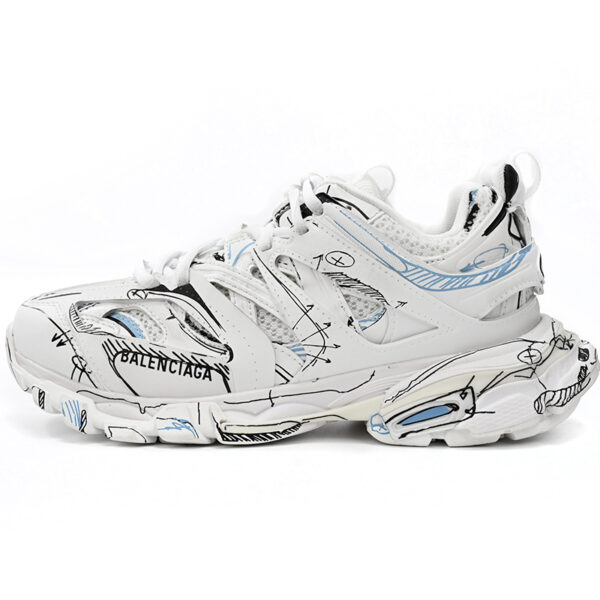 Balenciaga Track. Black Graffiti Art 542436 W3SRA 9014