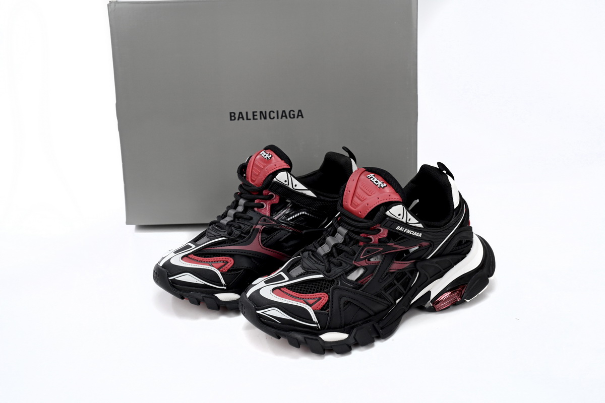 Balenciaga Track 2 Sneaker Military Black White Red 568614 W2GN3 6000 - Image 2