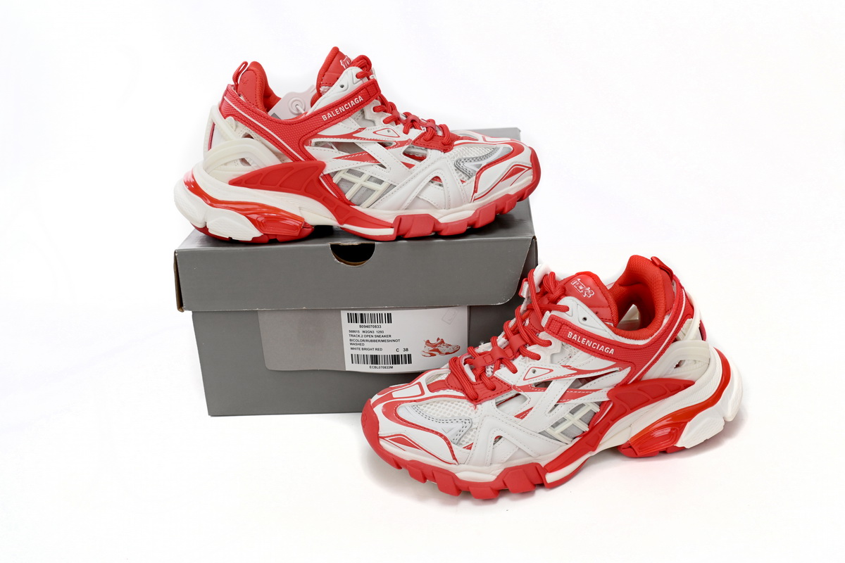 Balenciaga Track 2 Sneaker Military Black White Red 568615 W2GN3 1293 - Image 3