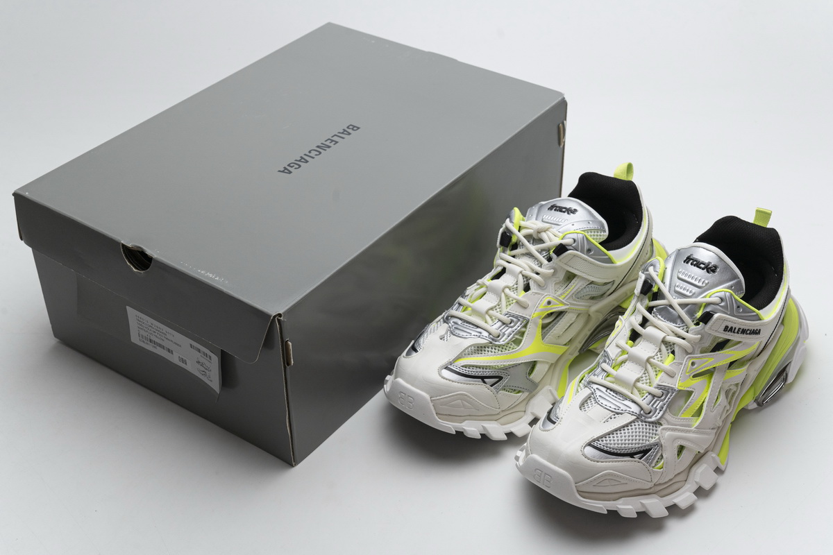 Balenciaga Track 2 Sneaker White Fluo Yellow 568515 W2ON3 9073 - Image 2