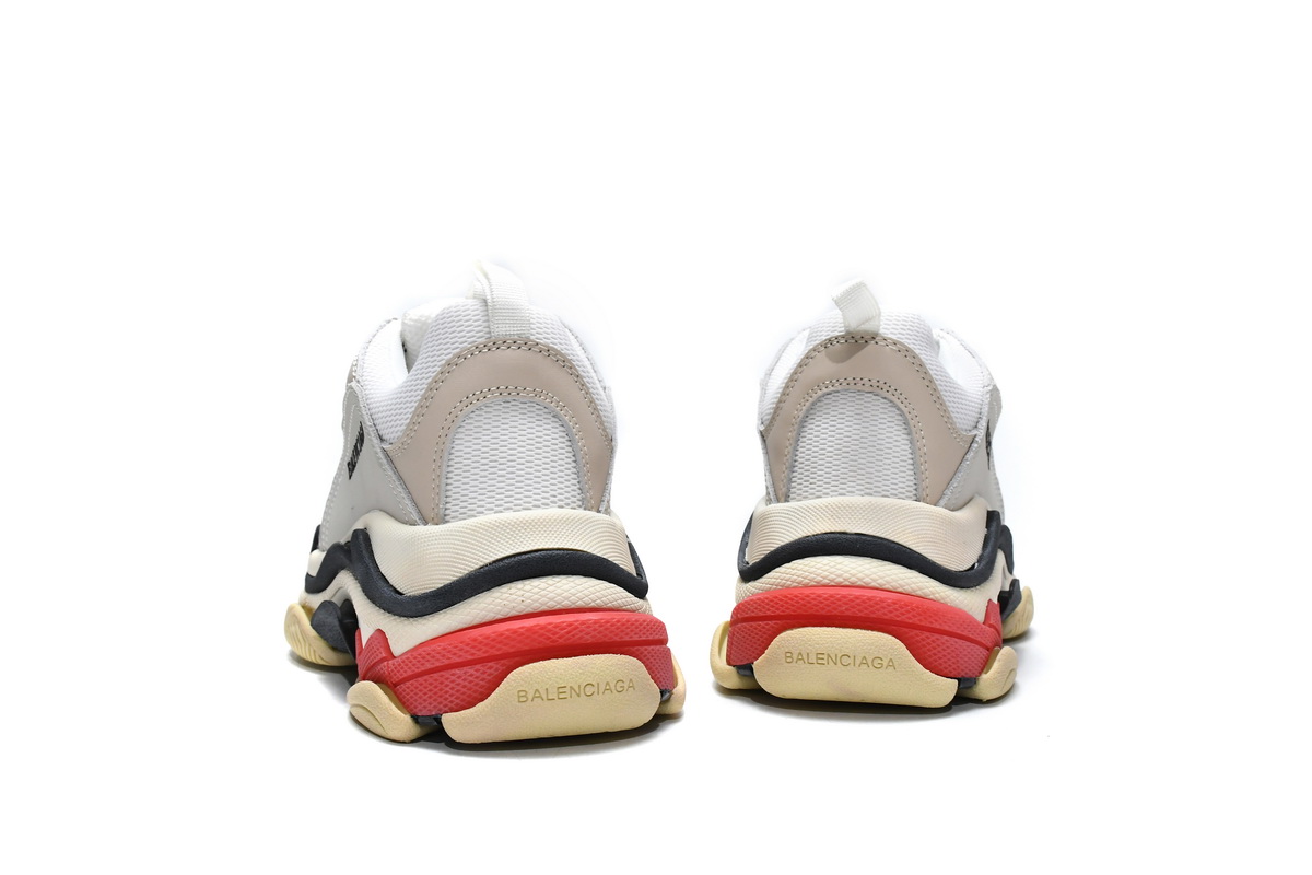Balenciaga Triple S White Dark Grey Red 524037 W09E1 9000 - Image 5