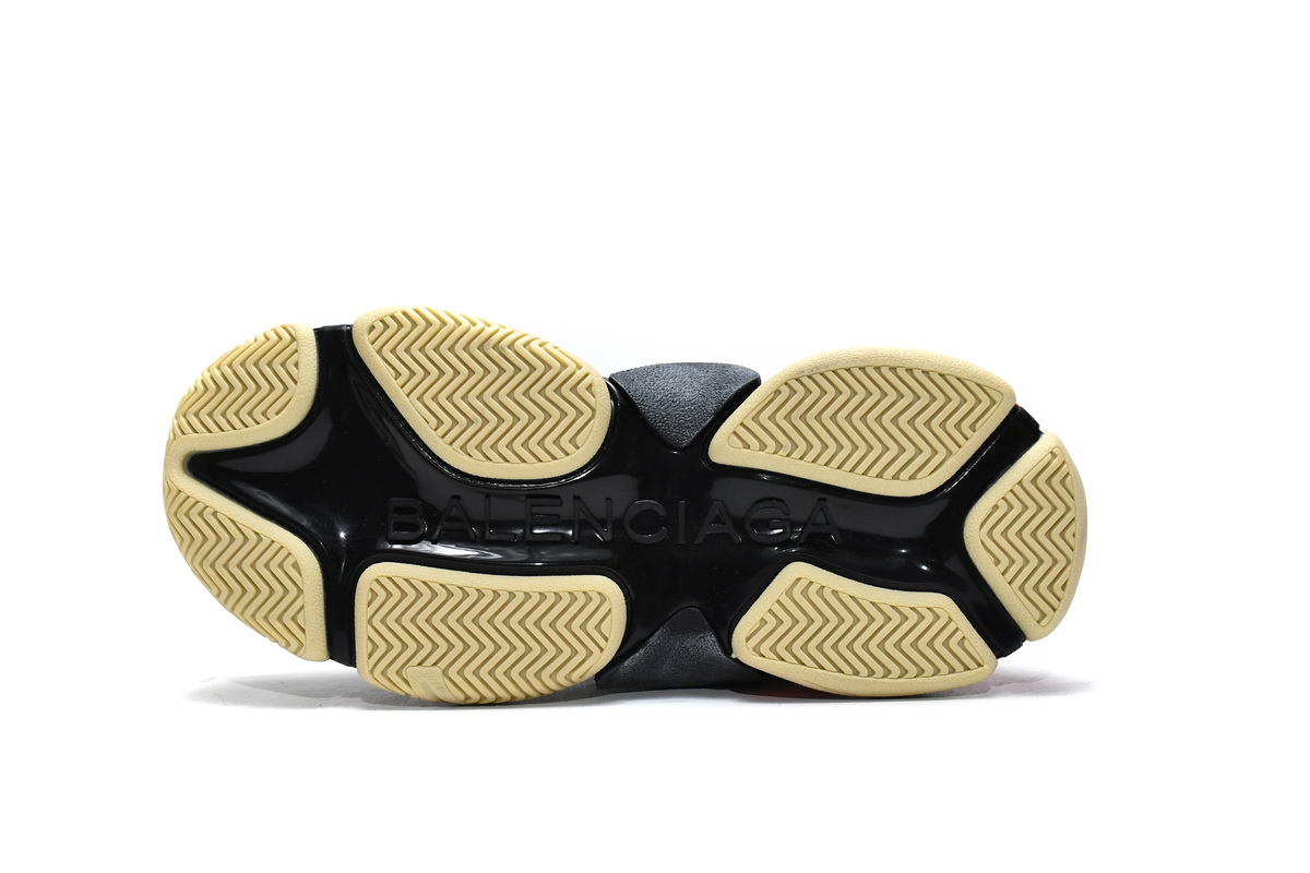 Balenciaga Triple S White Dark Grey Red 524037 W09E1 9000 - Image 4