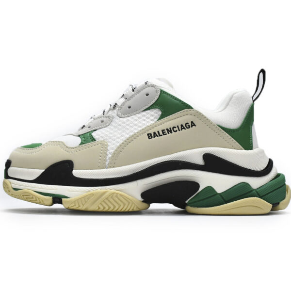Balenciaga Triple S White Green 536737 W09O1 9090