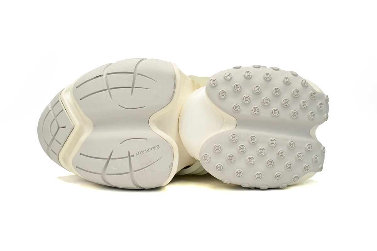 BALMAIN Multikolor Buty sportowe All White YM1VJ309 - Image 5