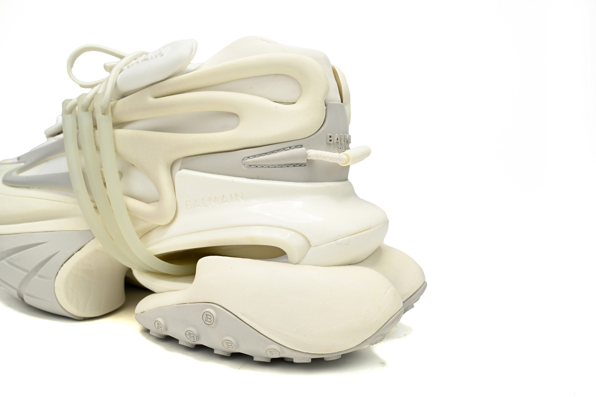 BALMAIN Multikolor Buty sportowe All White YM1VJ309 - Image 9