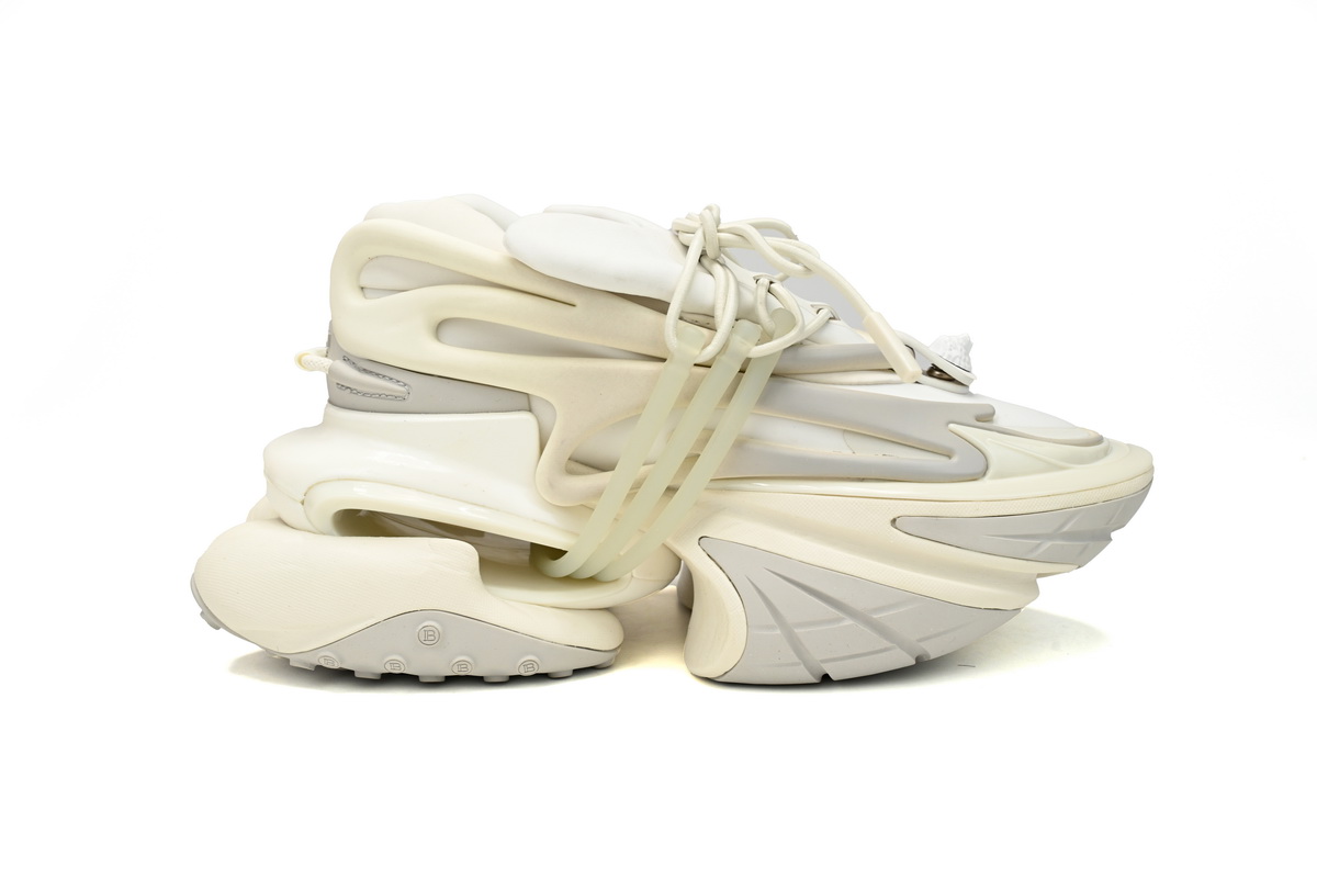 BALMAIN Multikolor Buty sportowe All White YM1VJ309 - Image 6