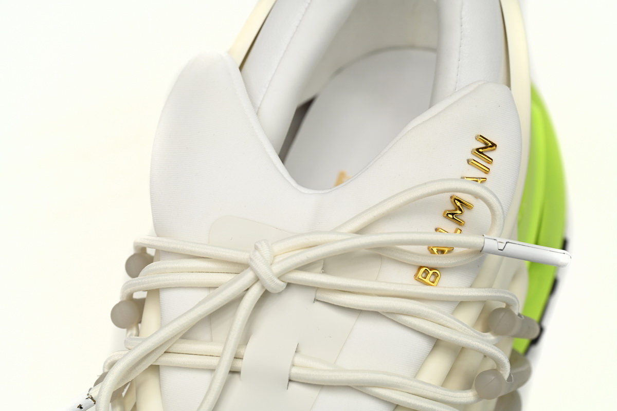 BALMAIN Multikolor Buty sportowe Black white and green YM1VJ309 - Image 8