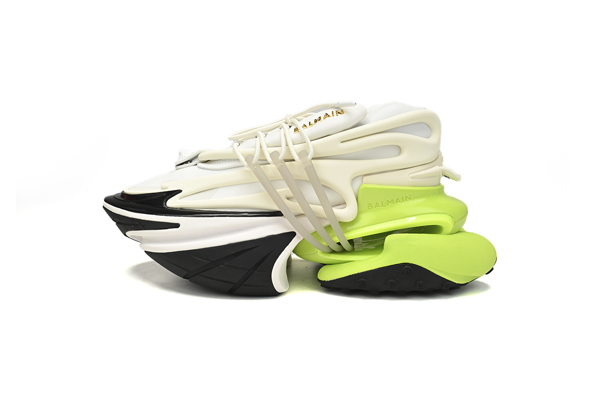 BALMAIN Multikolor Buty sportowe Black white and green YM1VJ309 - Image 1