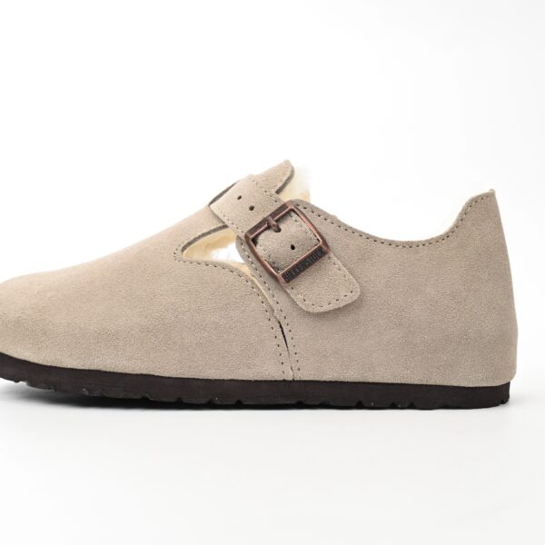 Birkenstock London Shearling Kith Faded Beige E14D010N6L