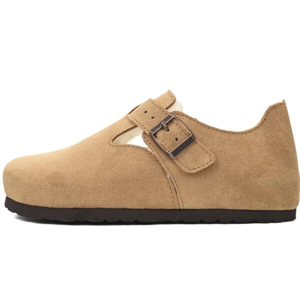 Birkenstock London Shearling Sandals Tea 1014962