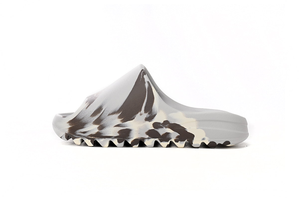 Yeezy Slide Enflame Oil Painting White Grey GZ5553 - Image 1