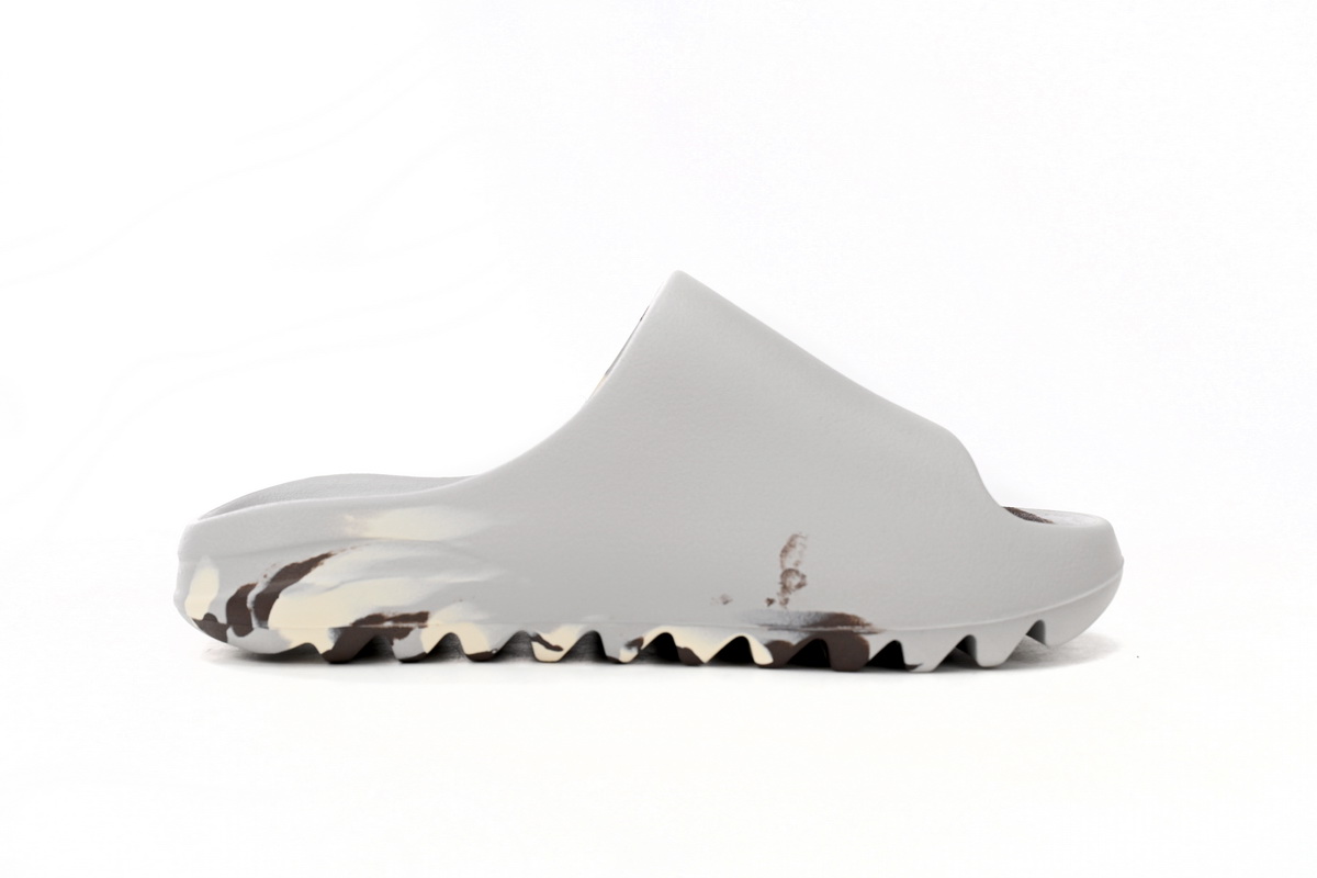 Yeezy Slide Enflame Oil Painting White Grey GZ5553 - Image 11