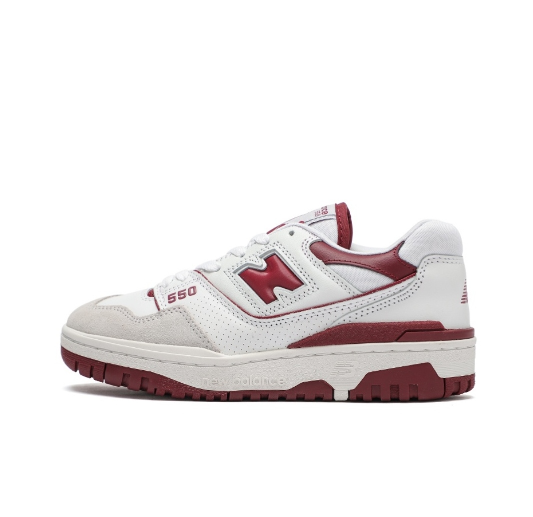 copy_of_aime_leon_dore_x_new_balance_550_siver__183DC34E94810 New Balance 550 Sea Salt Burgundy BB550LI1 - Image 1