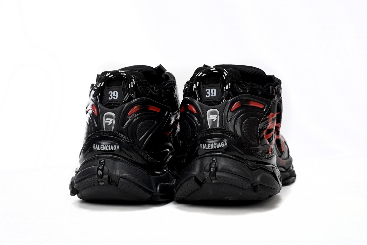 Balenciaga Runner Black And Red Characters 677402 W3RB1 0102 - Image 9