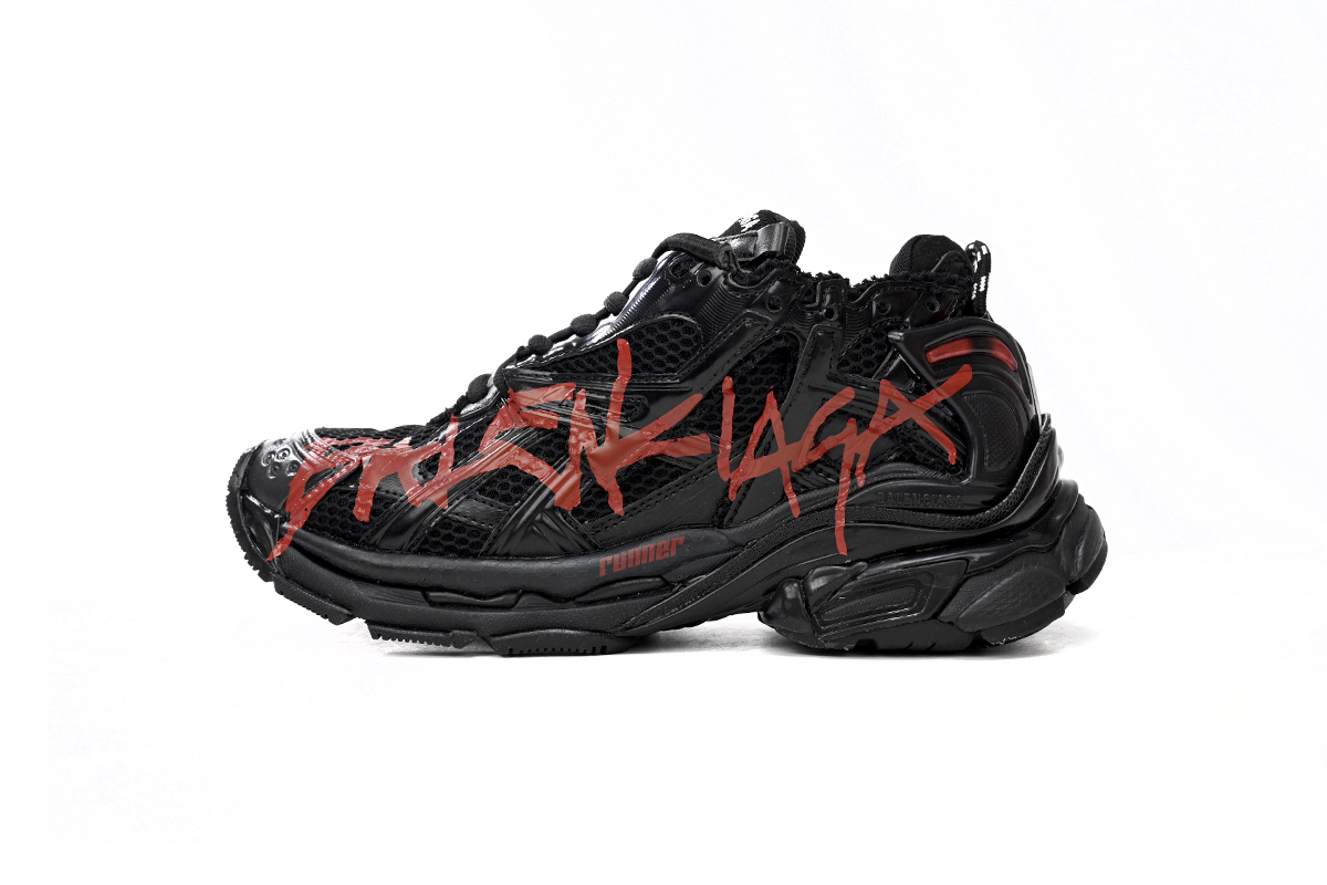 copy_of_balenciaga_runner_bai_huang_lan_677402_w3rb5_9174_19B73C4E5F112 Balenciaga Runner Black And Red Characters 677402 W3RB1 0102 - Image 1