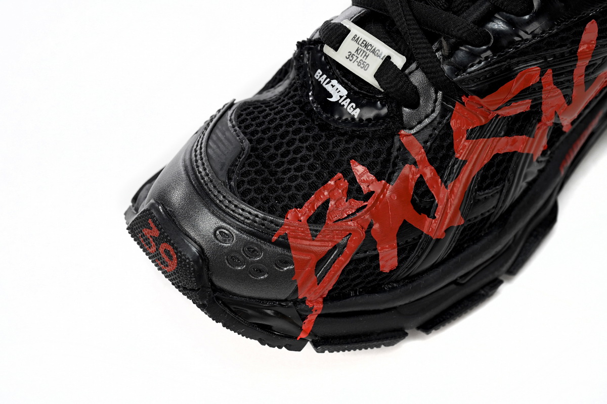 Balenciaga Runner Black And Red Characters 677402 W3RB1 0102 - Image 8