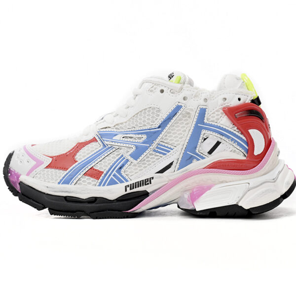 Balenciaga Runner White Blue Red 677402 W3RB6 9645