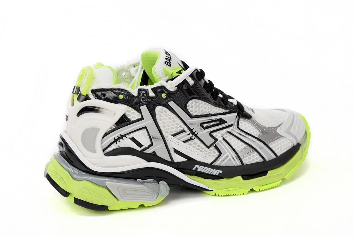 Balenciaga Runner Black white, and Yellow 677402 W3RBP 1093 - Image 5