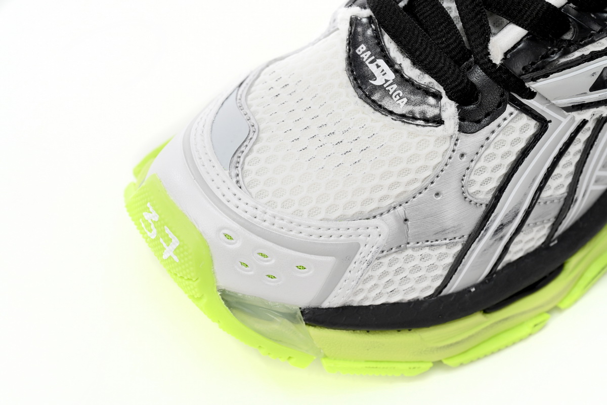 Balenciaga Runner Black white, and Yellow 677402 W3RBP 1093 - Image 7