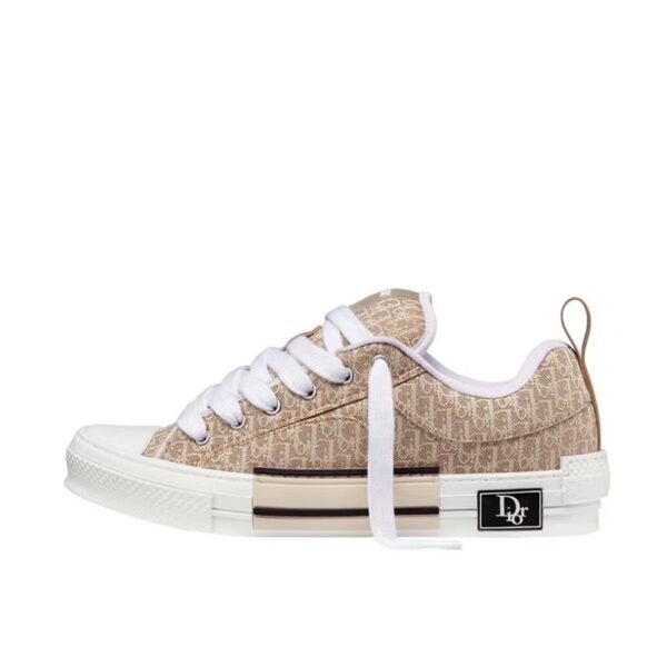 Dior B23 Skater Low Top Beige Dior Oblique Jacquard 3SN292ZUY_H100