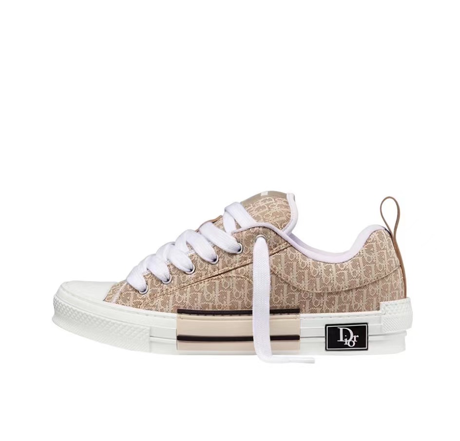 Dior B23 Skater Low Top Beige Dior Oblique Jacquard 3SN292ZUY_H100 - Image 1