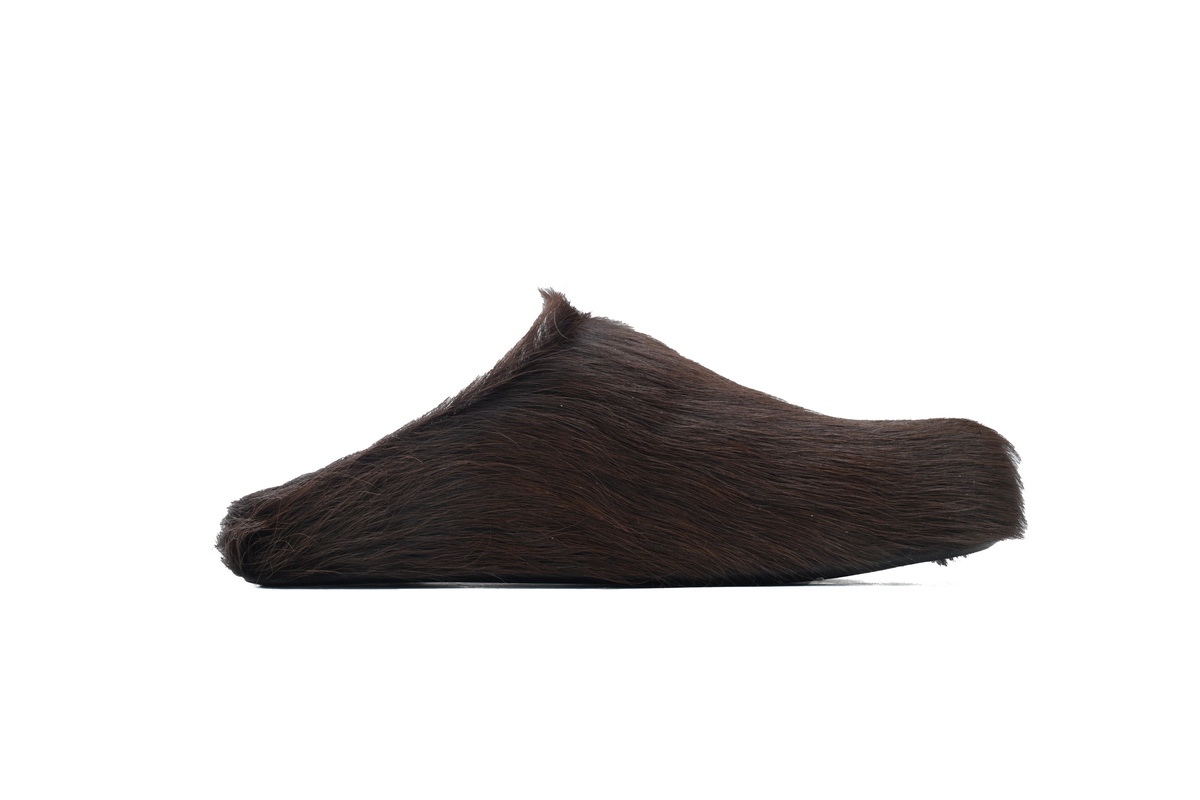 Marni Long-hair Calfskin Fussbett Sabot Brown SBMS004601P412200M37 - Image 6