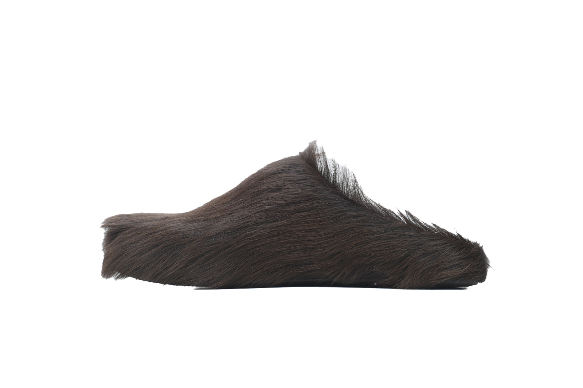 Marni Long-hair Calfskin Fussbett Sabot Brown SBMS004601P412200M37 - Image 2