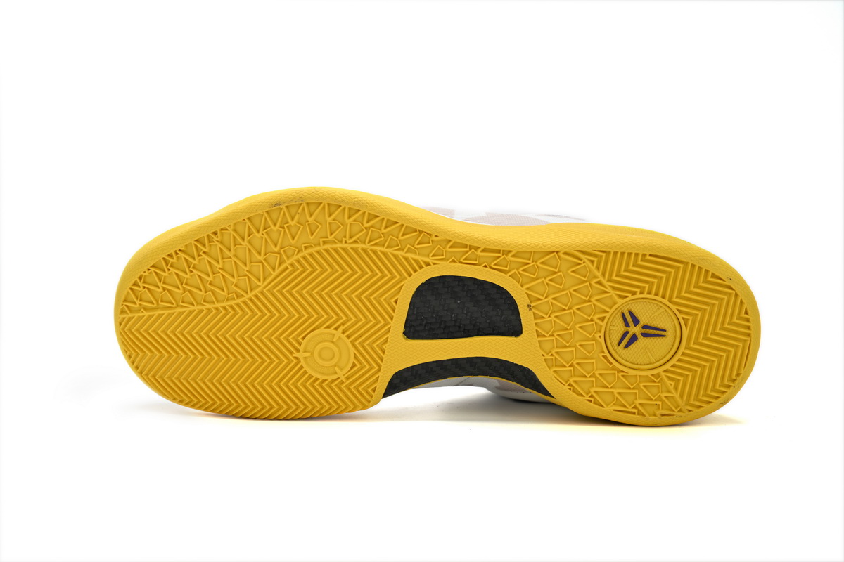 Nike Kobe 8 Low White/Purple-Yello 555035-101 - Image 11
