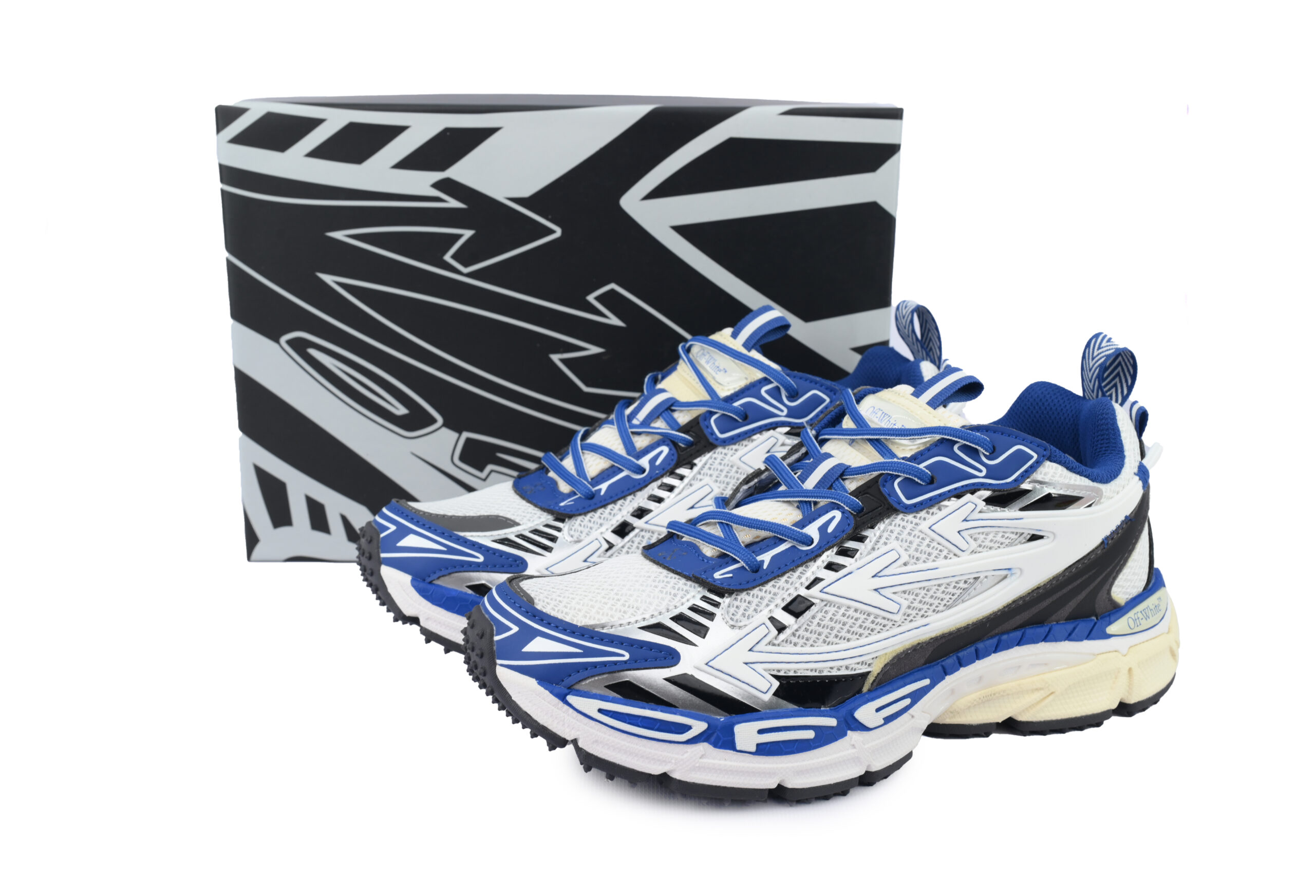 OFF-WHITE Out Of Deep Blue White  OMIA295F24 FAB00 10145 - Image 10