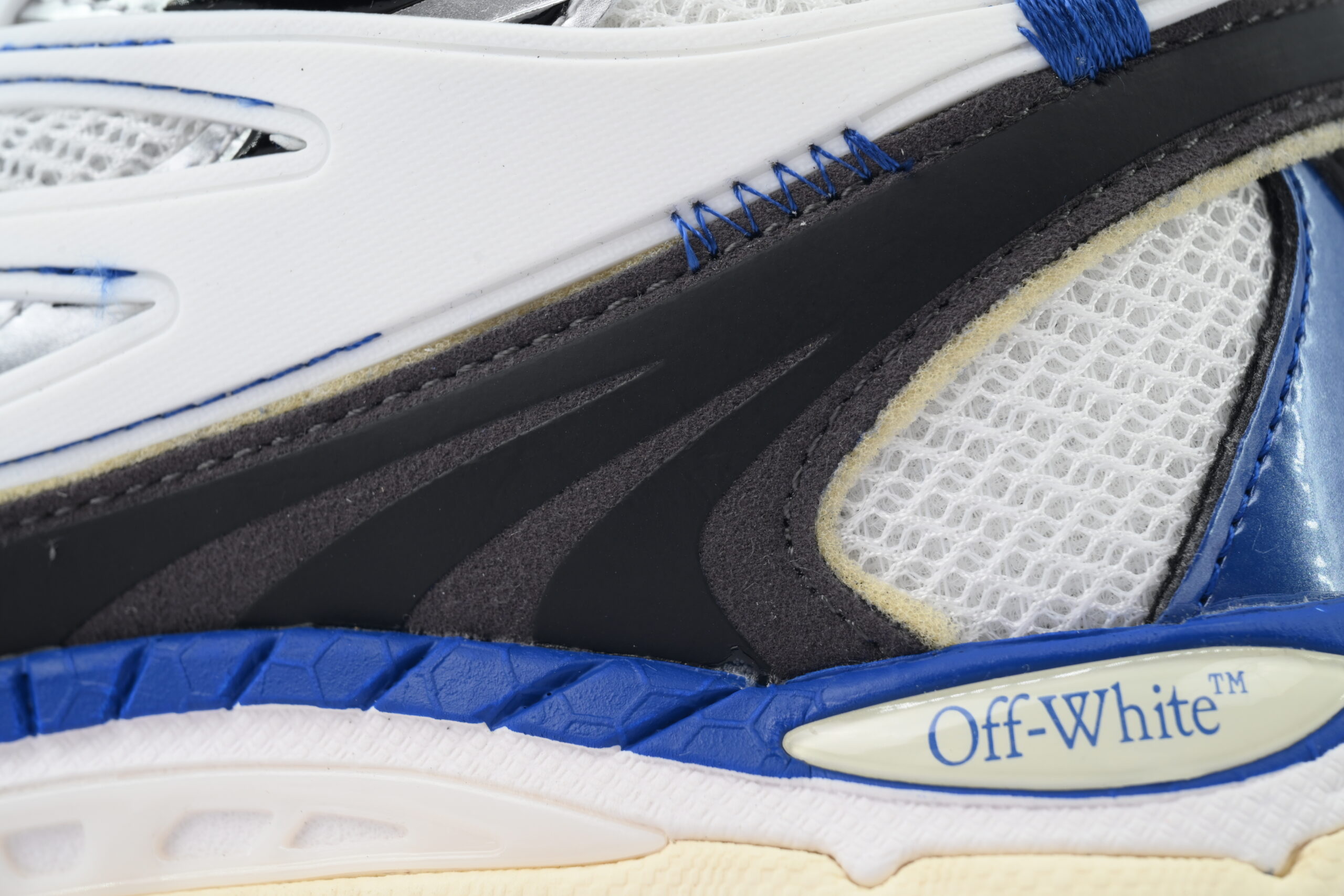 OFF-WHITE Out Of Deep Blue White  OMIA295F24 FAB00 10145 - Image 8